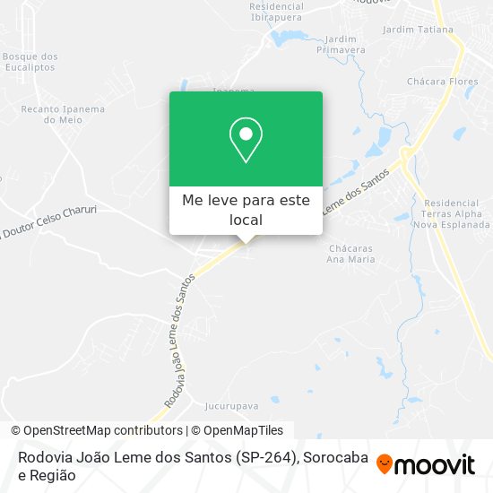 Rodovia João Leme dos Santos (SP-264) mapa