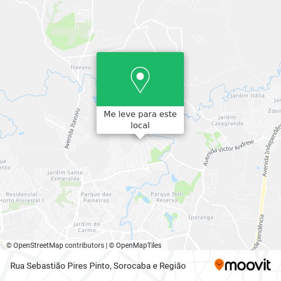 Rua Sebastião Pires Pinto mapa