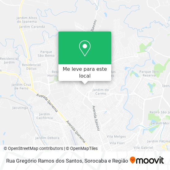 Rua Gregório Ramos dos Santos mapa