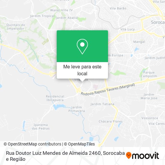 Rua Doutor Luiz Mendes de Almeida 2460 mapa