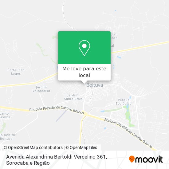 Avenida Alexandrina Bertoldi Vercelino 361 mapa