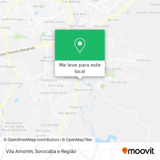 Vila Amorim mapa