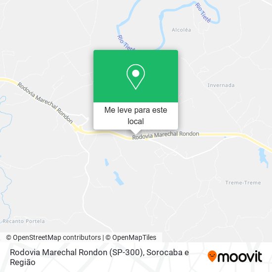 Rodovia Marechal Rondon (SP-300) mapa