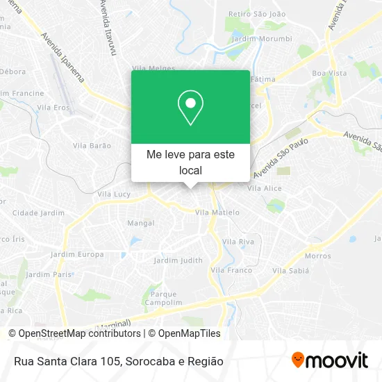 Rua Santa Clara 105 mapa