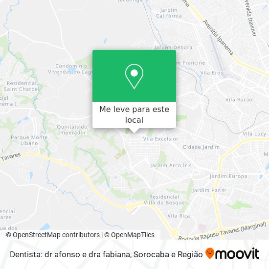Dentista: dr afonso e dra fabiana mapa