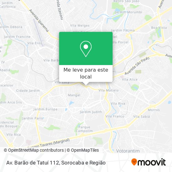 Av. Barão de Tatuí 112 mapa