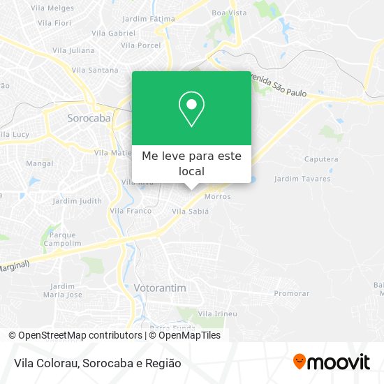 Vila Colorau mapa