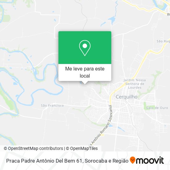 Praca Padre Antônio Del Bem 61 mapa