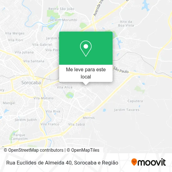 Rua Euclides de Almeida 40 mapa