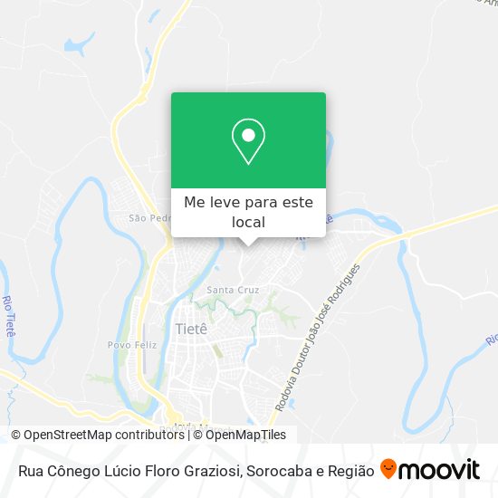 Rua Cônego Lúcio Floro Graziosi mapa