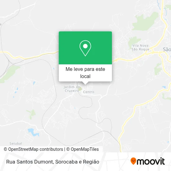 Rua Santos Dumont mapa