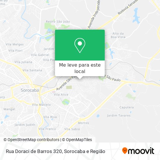 Rua Doraci de Barros 320 mapa