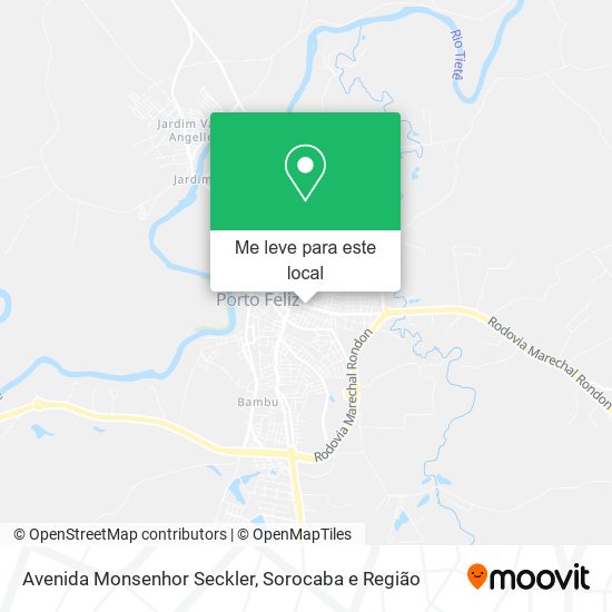 Avenida Monsenhor Seckler mapa