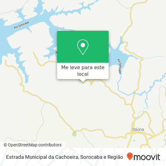 Estrada Municipal da Cachoeira mapa
