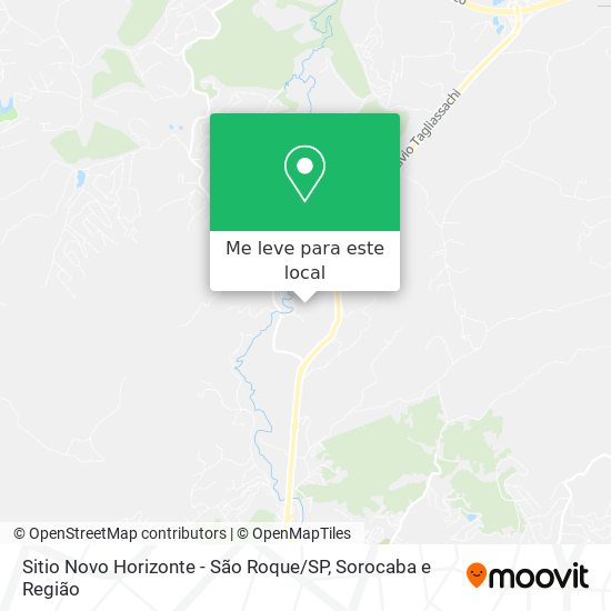 Sitio Novo Horizonte - São Roque / SP mapa