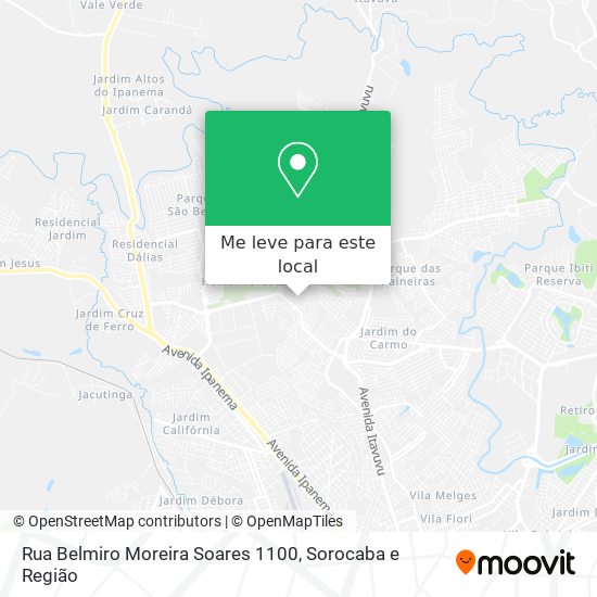 Rua Belmiro Moreira Soares 1100 mapa