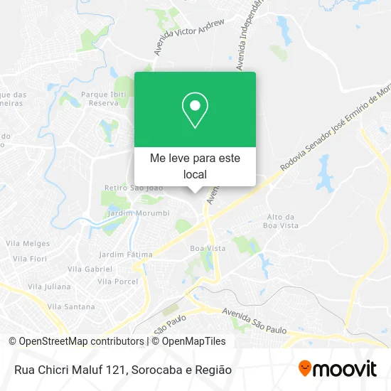 Rua Chicri Maluf 121 mapa
