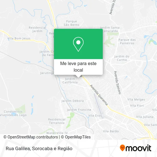 Rua Galilea mapa