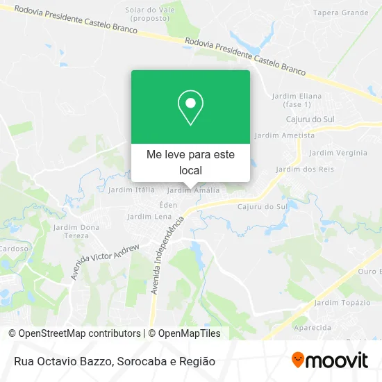 Rua Octavio Bazzo mapa