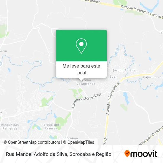 Rua Manoel Adolfo da Silva mapa