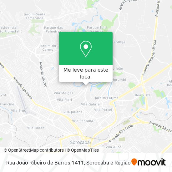 Rua João Ribeiro de Barros 1411 mapa