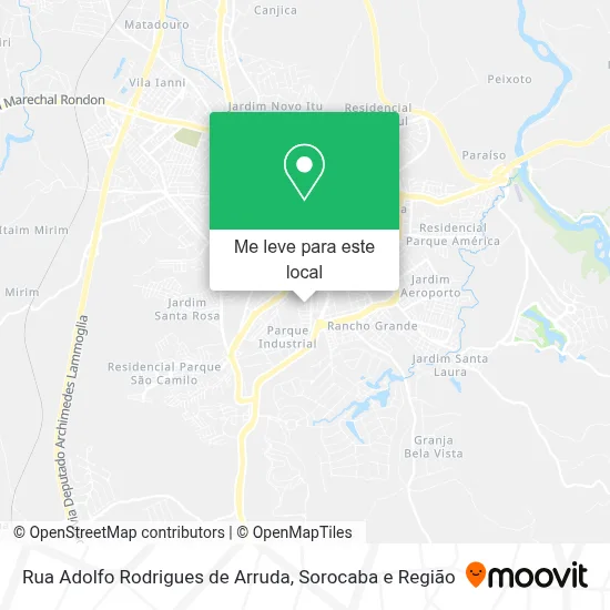 Rua Adolfo Rodrigues de Arruda mapa