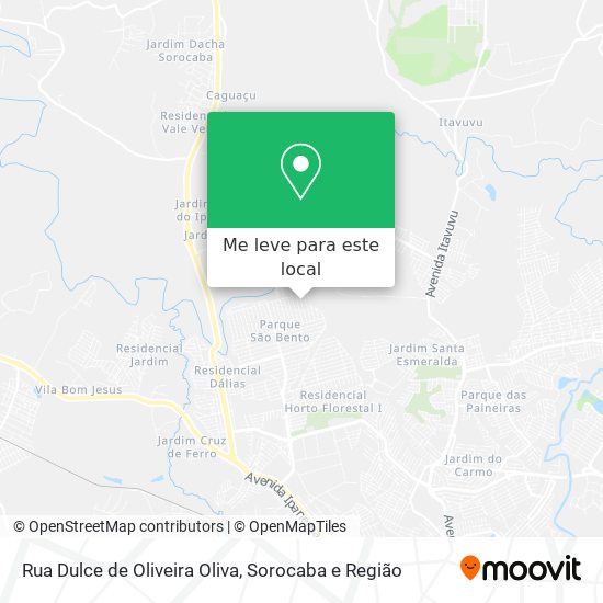 Rua Dulce de Oliveira Oliva mapa