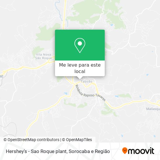 Hershey's - Sao Roque plant mapa