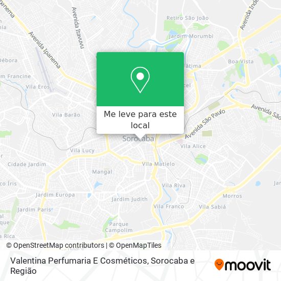 Valentina Perfumaria E Cosméticos mapa