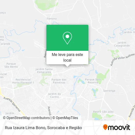 Rua Izaura Lima Bono mapa