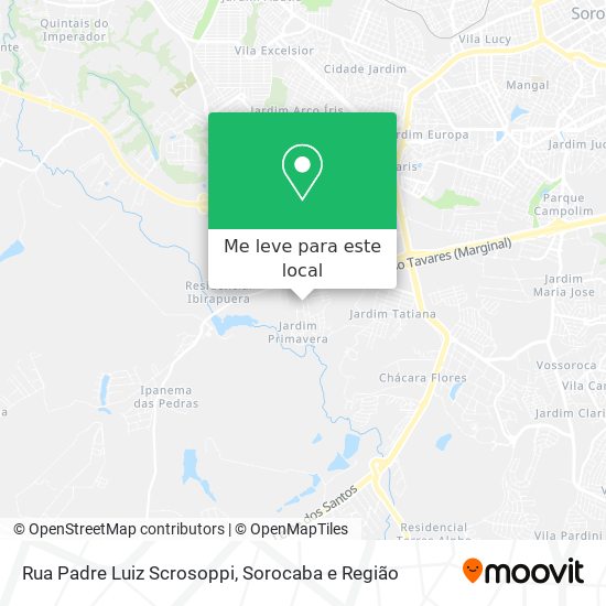 Rua Padre Luiz Scrosoppi mapa