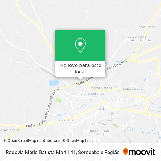 Rodovia Mario Batista Mori 141 mapa