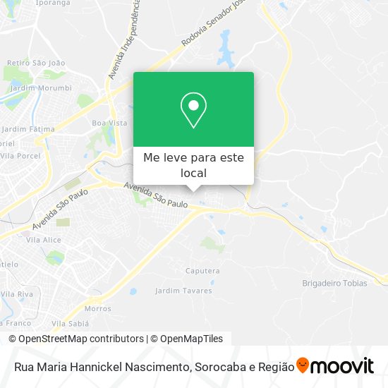 Rua Maria Hannickel Nascimento mapa