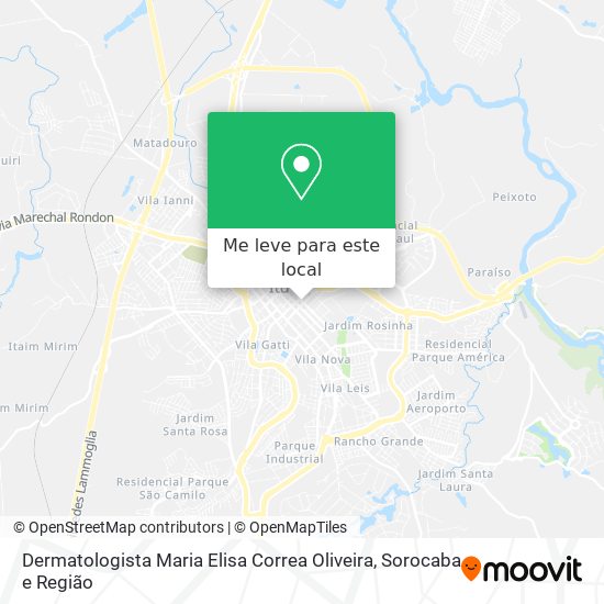 Dermatologista Maria Elisa Correa Oliveira mapa