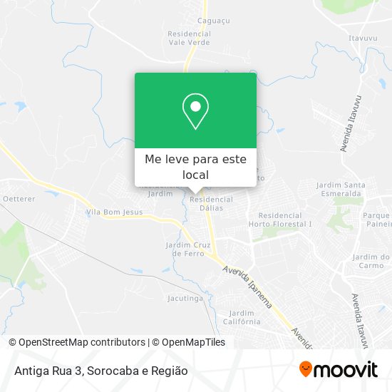 Antiga Rua 3 mapa
