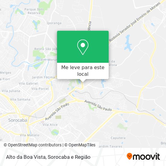 Alto da Boa Vista mapa