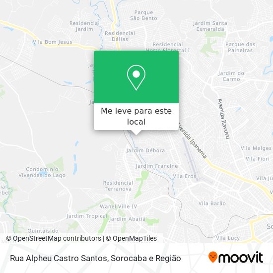 Rua Alpheu Castro Santos mapa