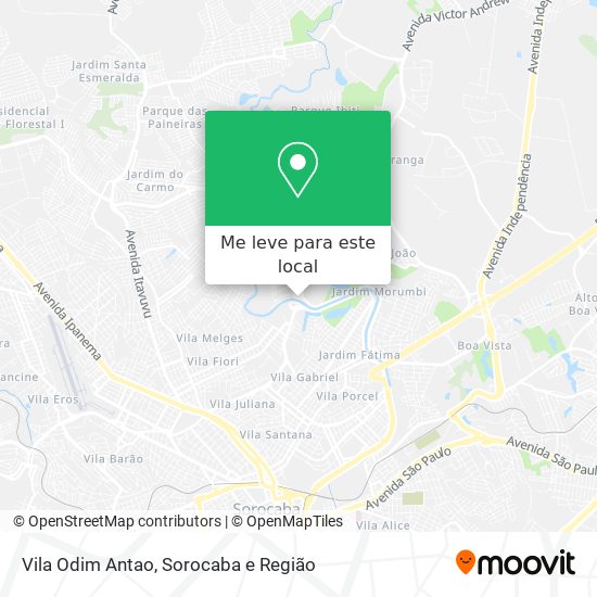 Vila Odim Antao mapa