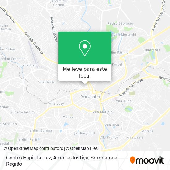 Centro Espirita Paz, Amor e Justiça mapa