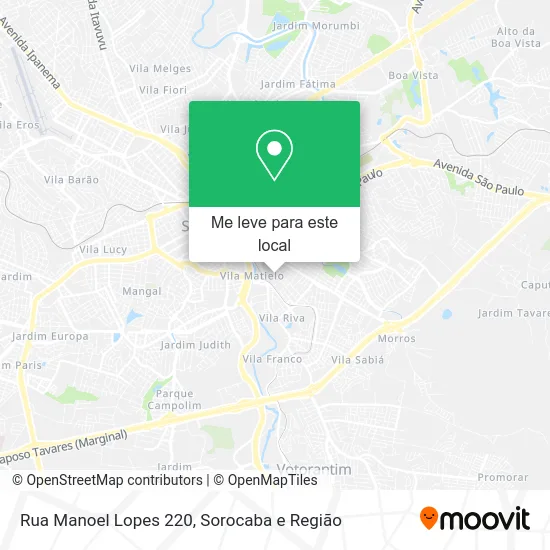 Rua Manoel Lopes 220 mapa