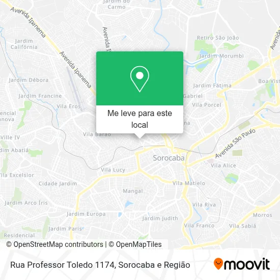 Rua Professor Toledo 1174 mapa