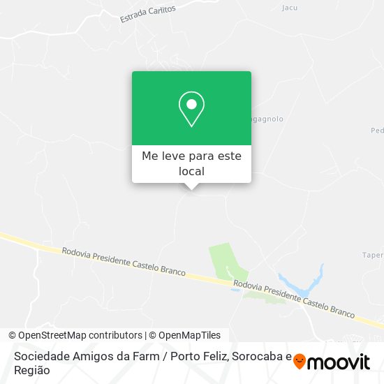 Sociedade Amigos da Farm / Porto Feliz mapa