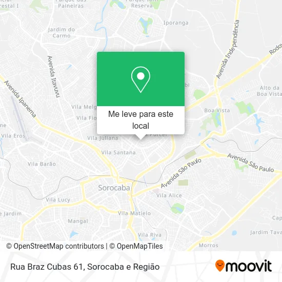Rua Braz Cubas 61 mapa