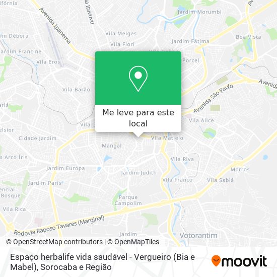 Espaço herbalife vida saudável - Vergueiro (Bia e Mabel) mapa