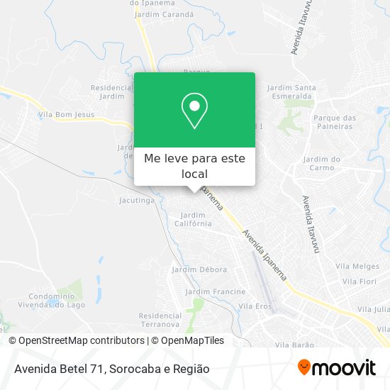 Avenida Betel 71 mapa
