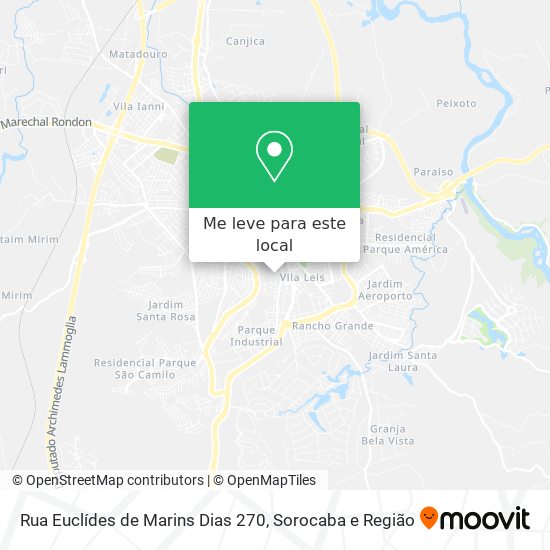 Rua Euclídes de Marins Dias 270 mapa