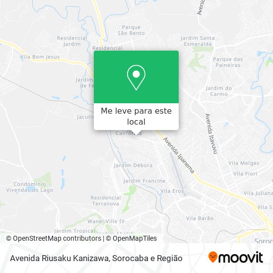 Avenida Riusaku Kanizawa mapa