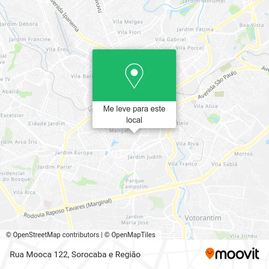 Rua Mooca 122 mapa