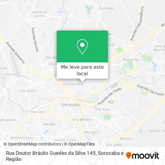 Rua Doutor Bráulio Guedes da Silva 145 mapa