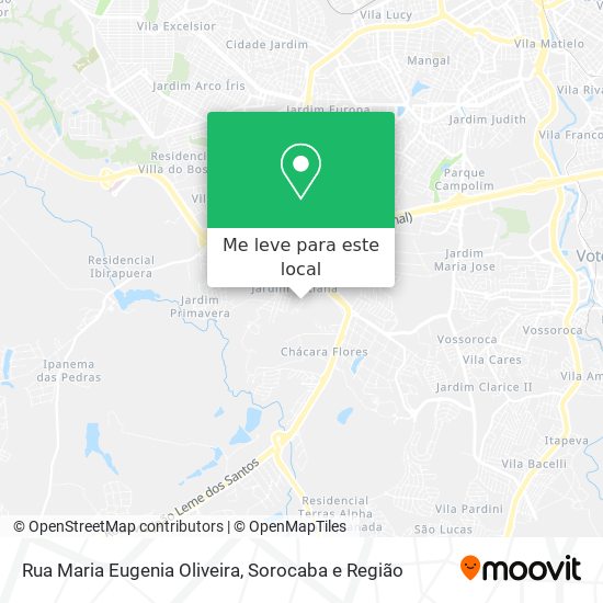 Rua Maria Eugenia Oliveira mapa